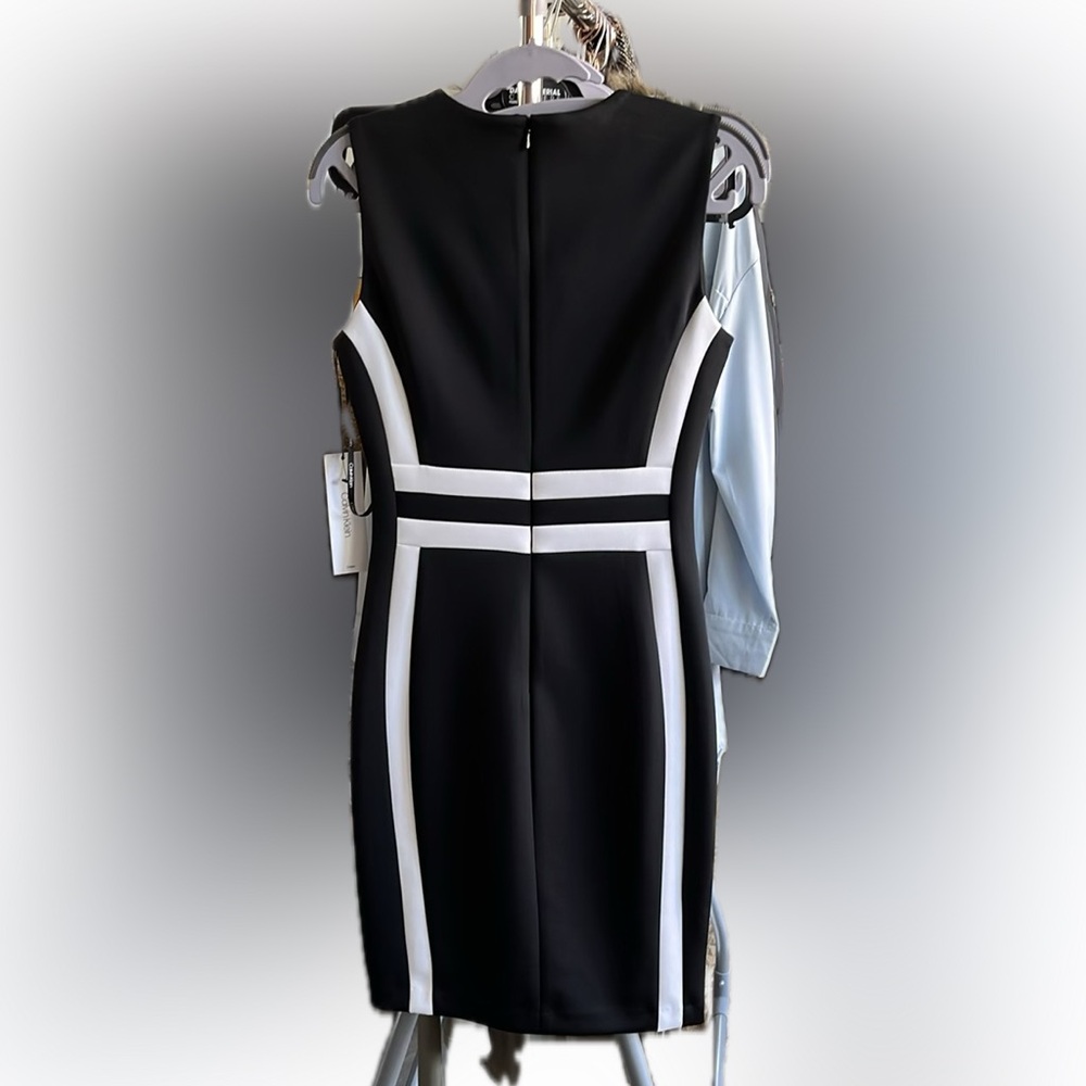 Calvin Klein Black and White Panel Dress - Picture 2 of 5